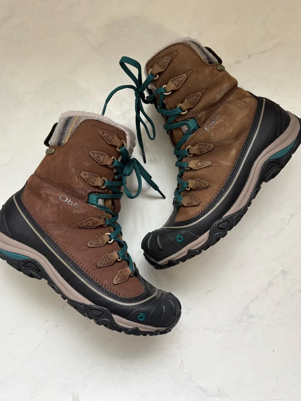 Oboz Women’s 7.5 Sapphire 8in Insulated B Dry Boots Waterproof Lace‎ Up Hiking